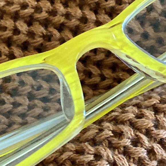 ProDesign Denmark Yellow Translucent Eyeglass Frames with Soft Case - Picture 2 of 8